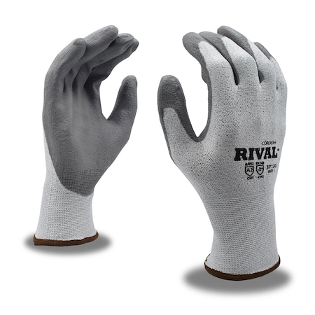 Cordova High-Performance Cut-Resistance, Steel, Glass Gloves, White HPPE/White PU, Rival, M, PR 3712M